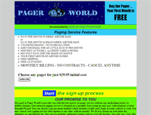 Tablet Screenshot of pager-world.com